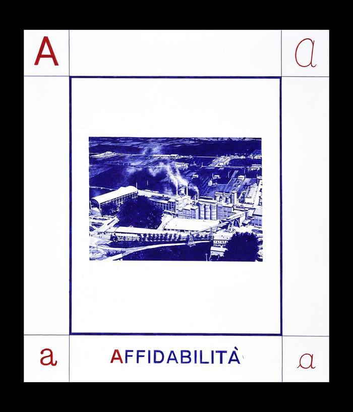 A - AFFIDABILITÀ - Giuseppe Stampone - Penna Bic su carta (dim. 45x50 cm)