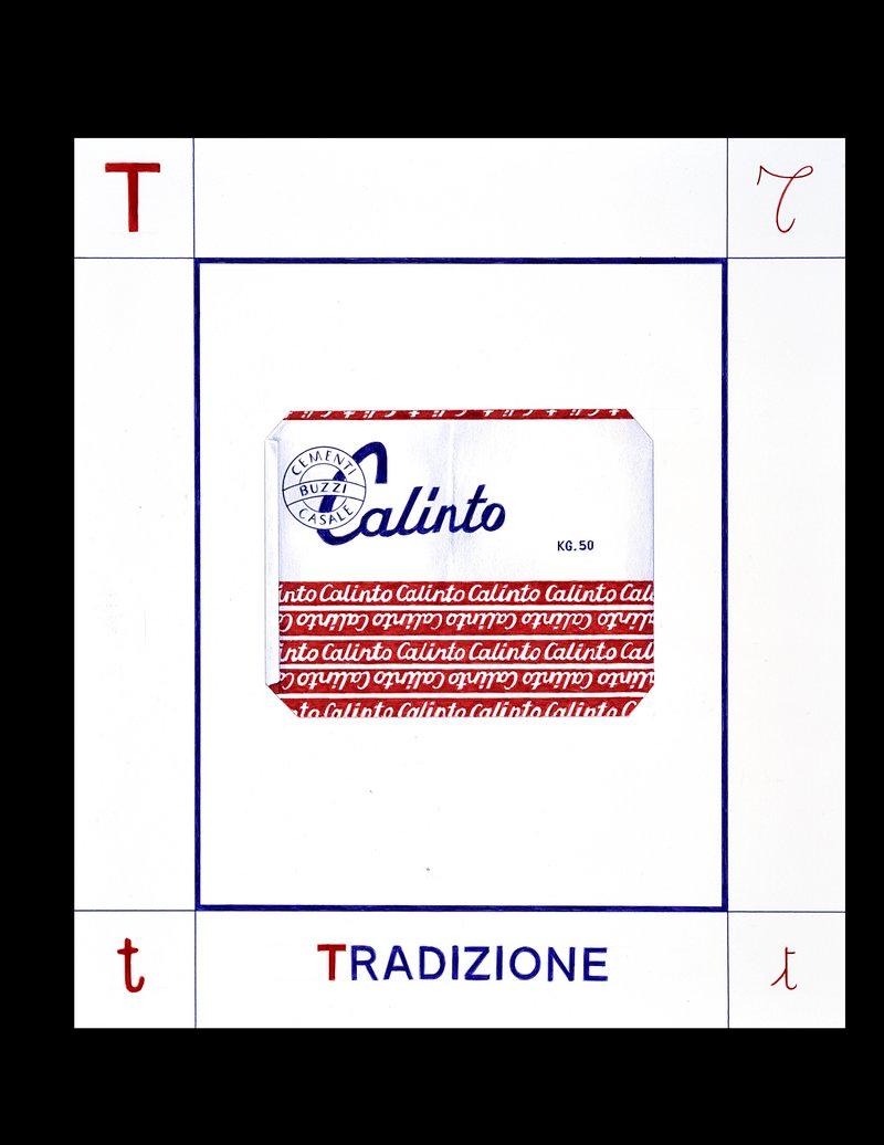 T - TRADIZIONE - Giuseppe Stampone - Penna Bic su carta (dim. 45x50 cm)