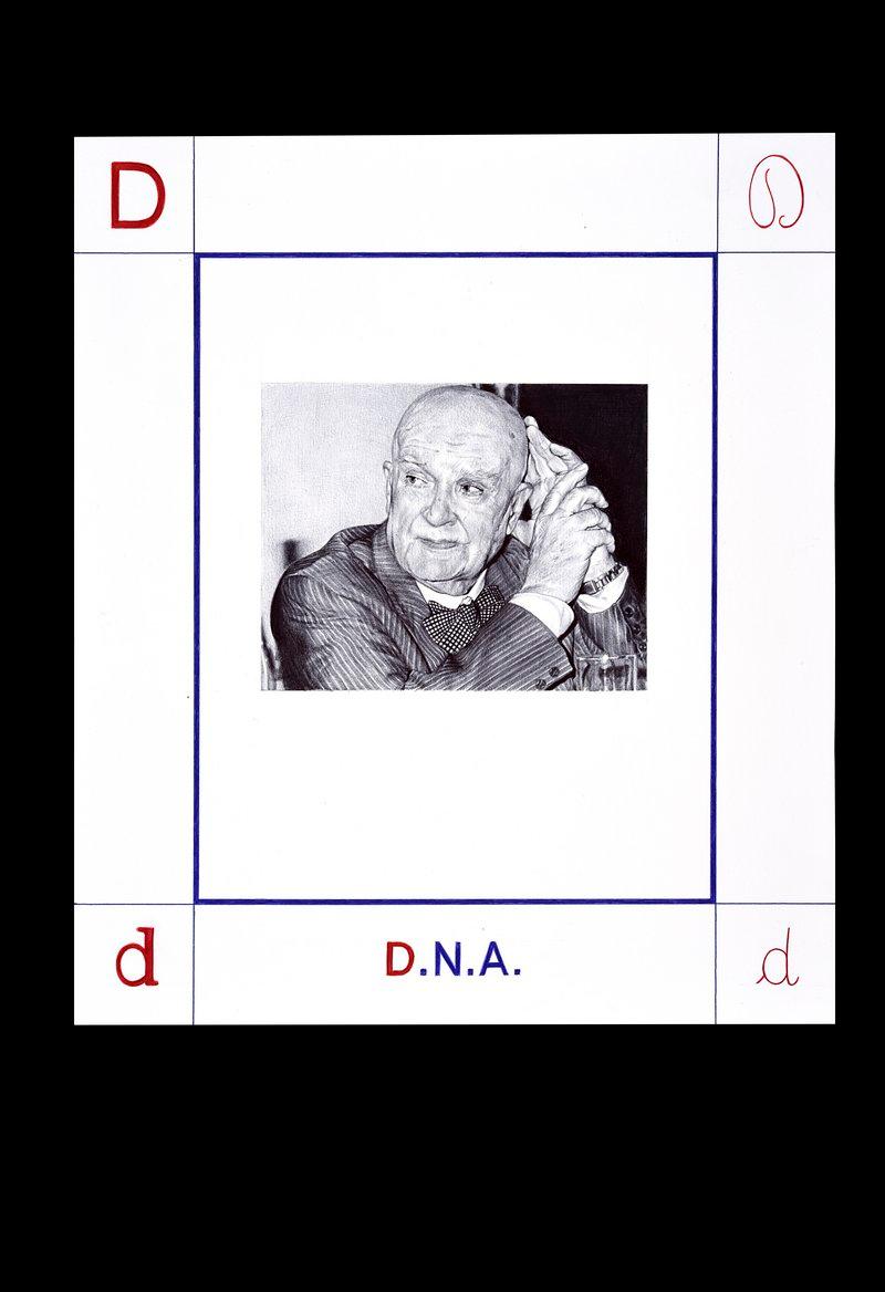D - D.N.A. - Giuseppe Stampone - Penna Bic su carta (dim. 45x50 cm)