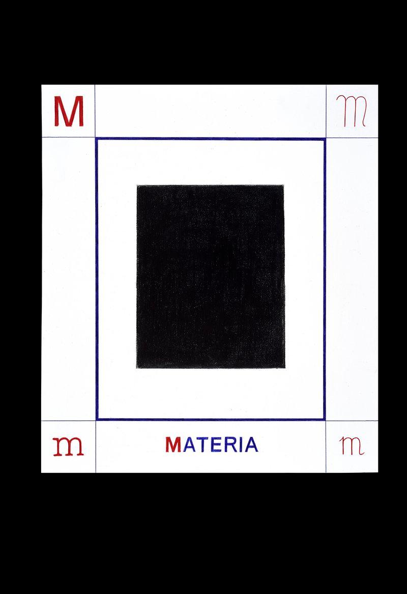 M - MATERIA - Giuseppe Stampone - Penna Bic su carta (dim. 45x50 cm)