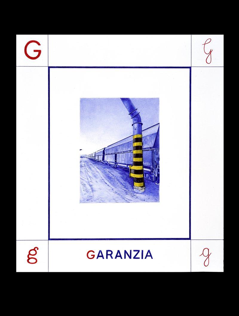 G - GARANZIA - Giuseppe Stampone - Penna Bic su carta (dim. 45x50 cm)